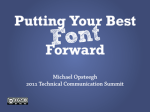 Putting Your Best Font Forward Slides